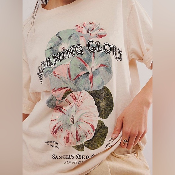 NWT Free People Ragabond Harvest Vintage Wash Floral Graphic Tee - Picture 2 of 6